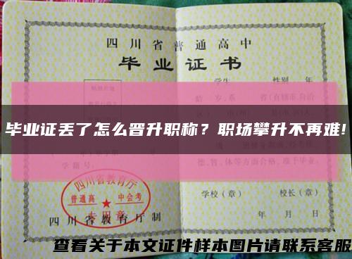 畢業證丟了怎么晉升職稱？職場攀升不再難!縮略圖