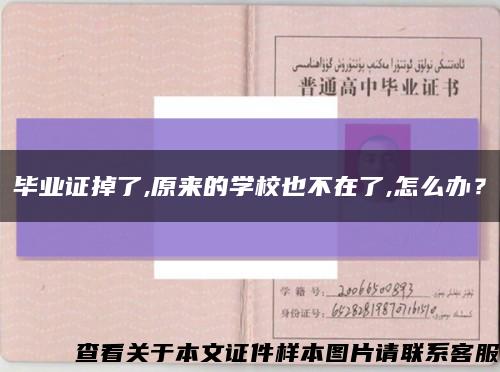 畢業證掉了,原來的學校也不在了,怎么辦？縮略圖