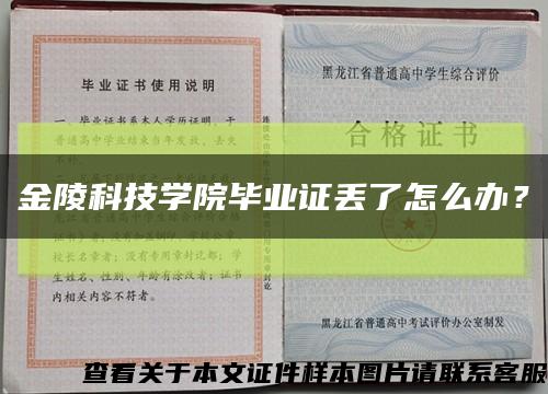 金陵科技學院畢業證丟了怎么辦？縮略圖