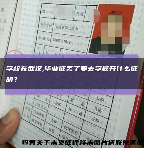 學校在武漢,畢業證丟了要去學校開什么證明？縮略圖