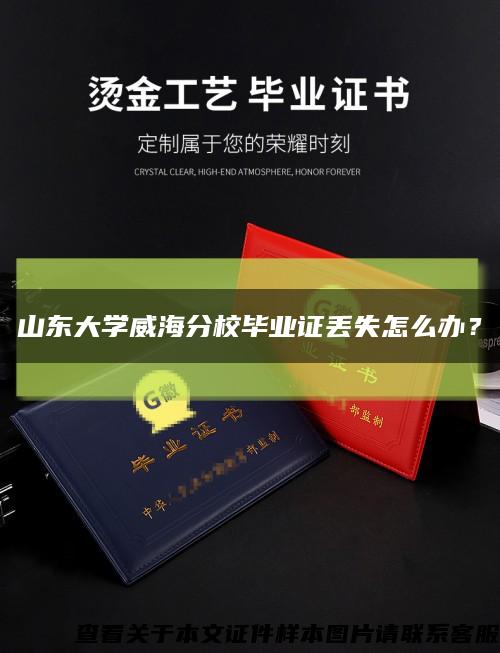 山東大學威海分校畢業證丟失怎么辦？縮略圖