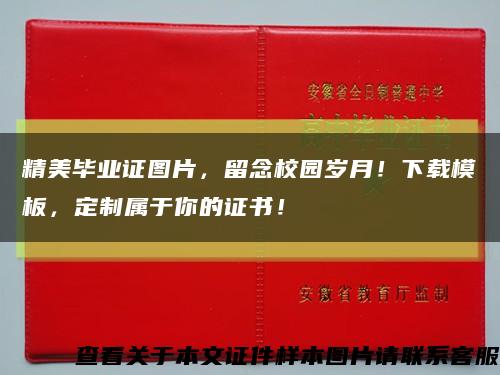 精美畢業證圖片，留念校園歲月！下載模板，定制屬于你的證書！縮略圖