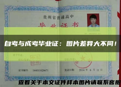 自考與成考畢業證：圖片差異大不同！縮略圖