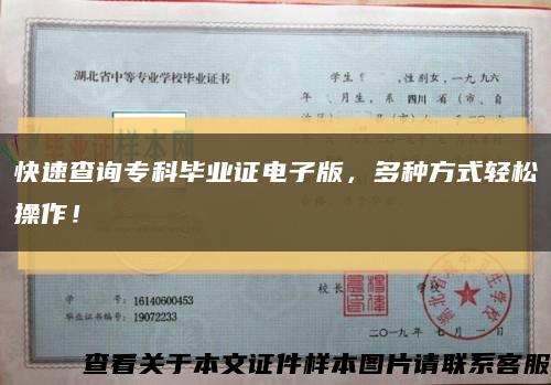 快速查詢?？飘厴I證電子版，多種方式輕松操作！縮略圖