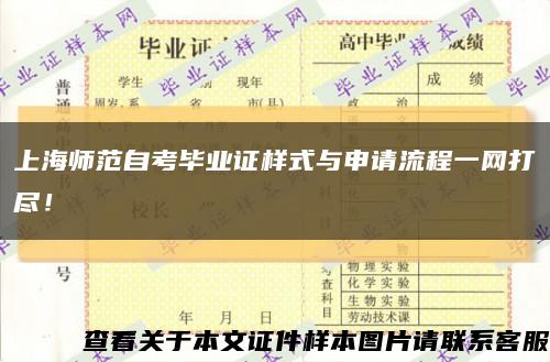 上海師范自考畢業證樣式與申請流程一網打盡！縮略圖
