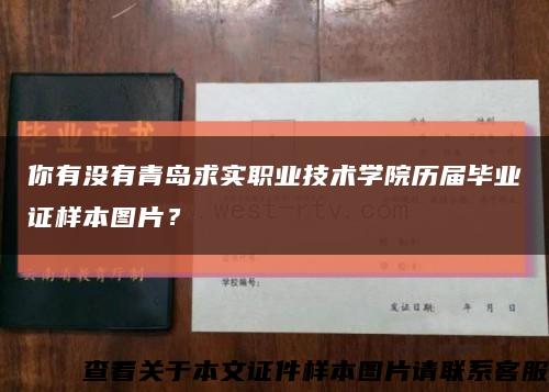 你有沒有青島求實職業技術學院歷屆畢業證樣本圖片？縮略圖