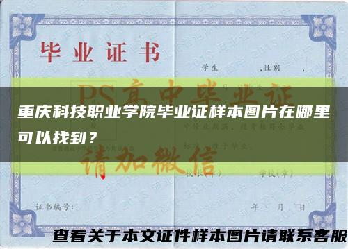 重慶科技職業學院畢業證樣本圖片在哪里可以找到？縮略圖