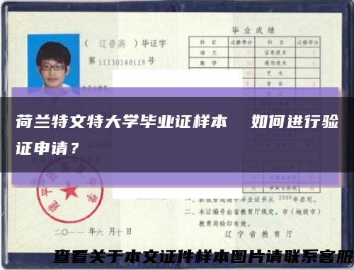 荷蘭特文特大學畢業證樣本  如何進行驗證申請？縮略圖