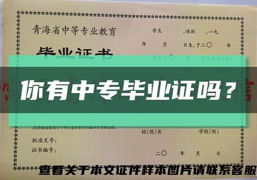 你有中專畢業證嗎？縮略圖