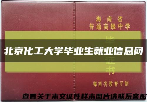 北京化工大學畢業生就業信息網縮略圖