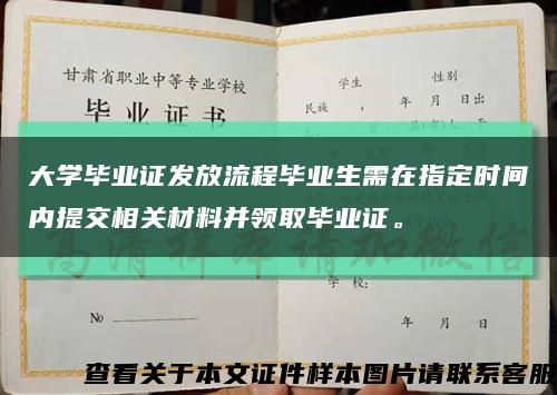 大學畢業證發放流程畢業生需在指定時間內提交相關材料并領取畢業證?？s略圖