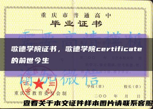 歌德學院證書，歌德學院certificate的前世今生縮略圖