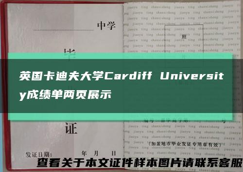英國卡迪夫大學Cardiff University成績單兩頁展示縮略圖