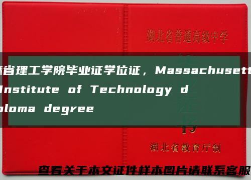 麻省理工學院畢業證學位證，Massachusetts Institute of Technology diploma degree縮略圖