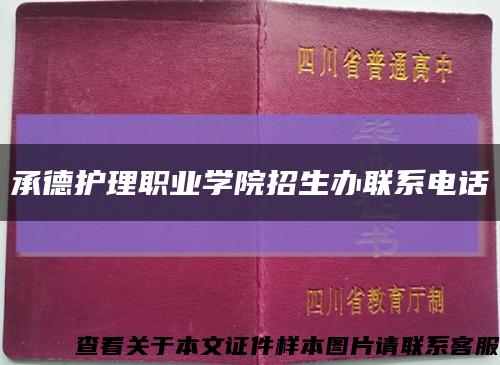 承德護理職業學院招生辦聯系電話縮略圖