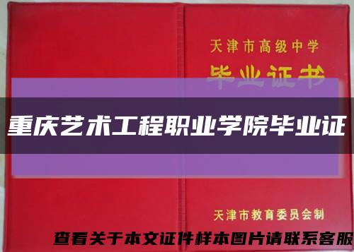 重慶藝術工程職業學院畢業證縮略圖