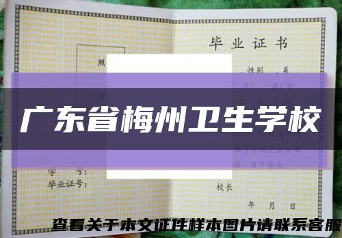 廣東省梅州衛生學?？s略圖