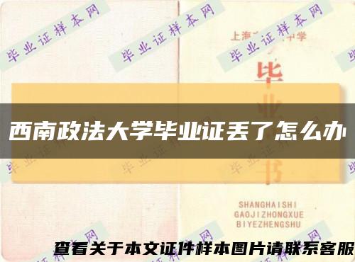 西南政法大學畢業證丟了怎么辦縮略圖