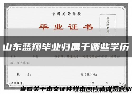 山東藍翔畢業歸屬于哪些學歷縮略圖